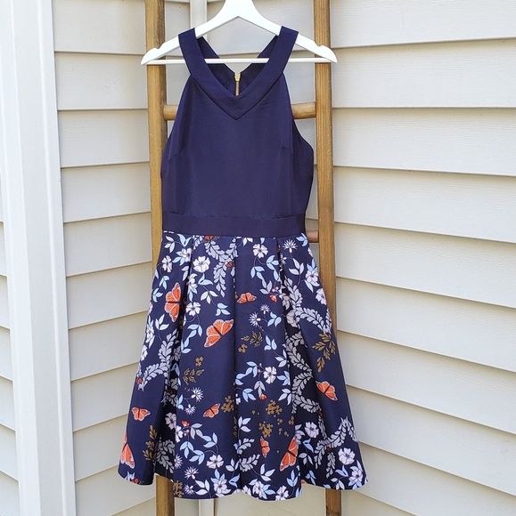 Ted Baker London Bethah Kyoto Fit& Flare Dress, TB Size 2, US Size 4-6. - Picture 4 of 9